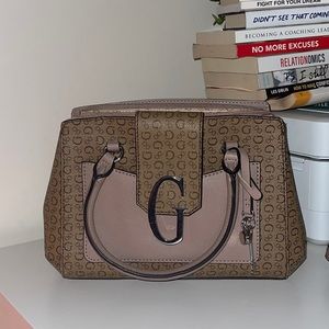 Guess brown logo, one size women bag